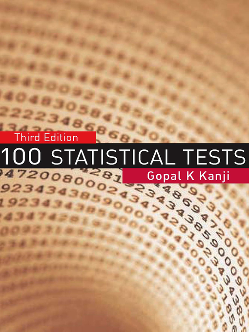 Upplýsingar um 100 Statistical Tests eftir Gopal K Kanji - Biðlisti